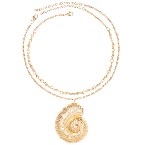 1 juego de collar de caracola, regalo, collar, joyería, regalo, colgante de caracola, regalo, collar, dije de caracola