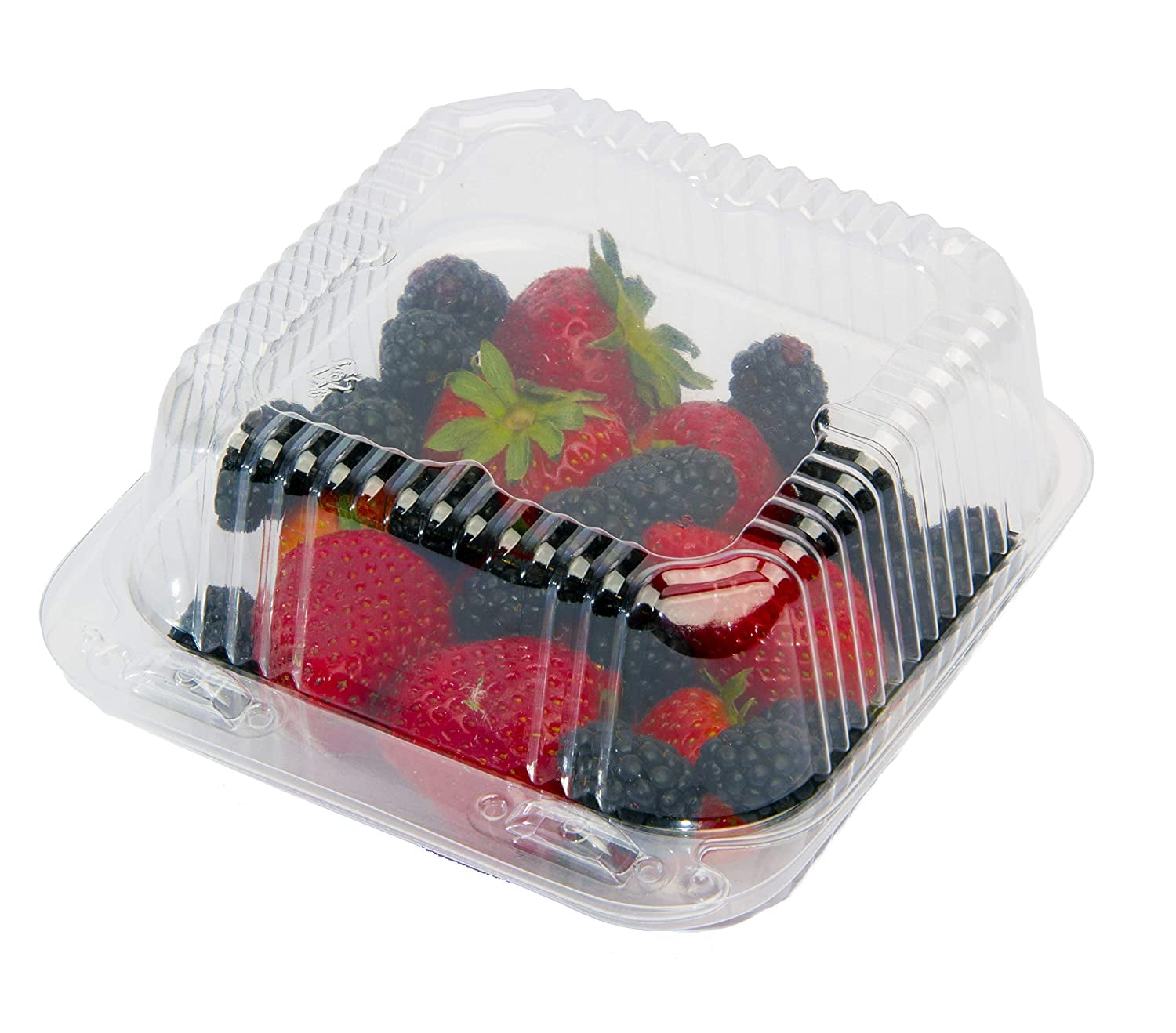 eHomeA2Z 125 Pack Food Containers Clear with Lids Hinged Take Out Clam Shells to Go Plastic (125 ...