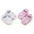 thumbnail image 4 of dmqupv Shoe for Baby Girl New Pattern Cute Bow Decoration Hook Loop Breathable Sandals 18 Month Girl Shoes Hard Sole Shoes White 1, 4 of 5