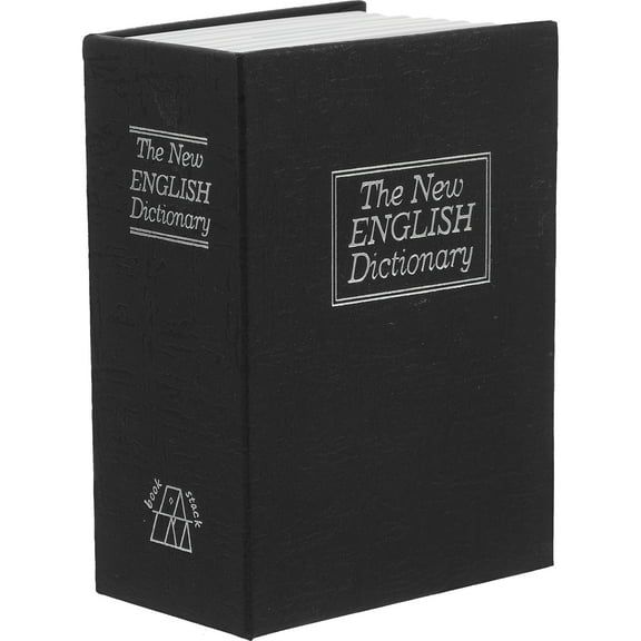 Books Piggy Bank Hidden Key Holder for outside Decor Kids Girls Child Black