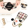 thumbnail image 2 of FORMRS Womens Shoulder Bag with Chain Strap Clutch Purse Cute Tote Handbag, Red Tartan, 2 of 7