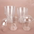 thumbnail image 1 of 50 Pcs Tasses à Dessert avec 50 Cuillères et 50 Couvercles Transparents 200ML Pots à Cheesecake Parfait Réutilisables Parfait Apéritif, 1 of 8
