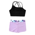 thumbnail image 4 of Haitryli Kids Girls Sports Swimming Workout Outfits Backless Tank Top Camisole Vest with Elastic Wide Butterfly 6, 4 of 5
