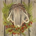 thumbnail image 3 of Christmas wreath with panache - 24"x24" canvas - Print on demand, 3 of 5