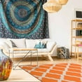 thumbnail image 3 of Sweet Home Stores Clifton Non-Slip Rubberback Moroccan Trellis 5x7 Indoor Area Rug, 5' x 6'6", Orange, 3 of 8