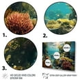 thumbnail image 3 of Designart "Beautiful Coastal Coral III" Coastal Metal Wall Art Set, 3 of 5