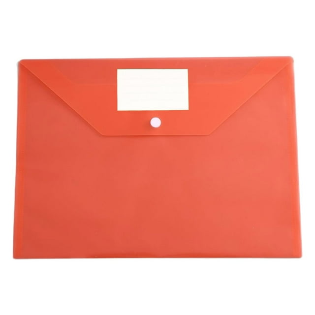 pdqouc Transparent File Folders Plastic Envelopes Polyethylene Envelopes Document Envelopes with Label Pockets and Snaps for Student Kids School Classroom Must Haves Stationery Supplies 6 Colors