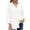 White, variant on Tuphregyow Women's Tops Classic V Neck Fashion Loose Outwear New Style Trendy Breathable Solid Lightweight Slouchy Half Sleeve Blouse Button Down Leisure Tops Pink XL