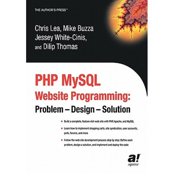 Pre-Owned PHP MySQL Website Programming: Problem - Design - Solution (Paperback)