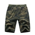 thumbnail image 3 of SWSMCLT Men's Beach Soft Lightweight Fashion Gym Shorts Camo Printed Joggers Cotton Comfy Casual Track Shorts Army Green Large, 3 of 4