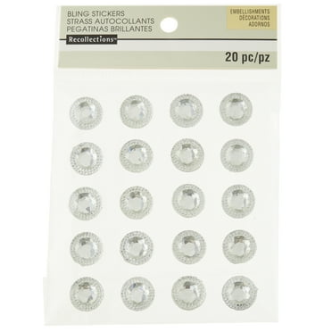 12 Packs: 20 ct. (240 total) 16mm Clear Rhinestone Stickers by Recollections™