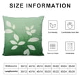 thumbnail image 5 of Patifu Eucalyptus Leaves Throw Pillow Covers Sagen Green White Leaf Spring Farmhouse Decorative Couch Pillows Cushion Case for Outdoor Summer Seasonal Home Living Room Decor 24x24in, 5 of 5