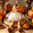 thumbnail image 6 of Halloween Sale Clearance!Fall Decorations for Home, Fall Light Up Faceless Gnome Ornament Long Leg Maple Leaf Doll Hanging Decor For Thanksgiving Table Scene Layout, 6 of 7