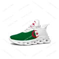 thumbnail image 1 of Zapatillas deportivas con bandera argelina para hombre y mujer, deportivas de alta calidad con cordones y malla, hechas a medida., 1 of 6