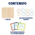 thumbnail image 3 of Tablero de madera MÁGICAMENTE para hacer figuras con ligas 69 Piezas, 3 of 9