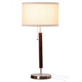 thumbnail image 2 of Brightech Carter LED Lampe de Chevet - Table Compacte et Lampe de Lecture de Bureau pour Chambre à Coucher, Salon, Bureau - Table de Chevet Moderne et Lampe de Chevet avec Lumière Ambiante Douce - Acier Inoxydable et Finition en Bois, 2 of 4