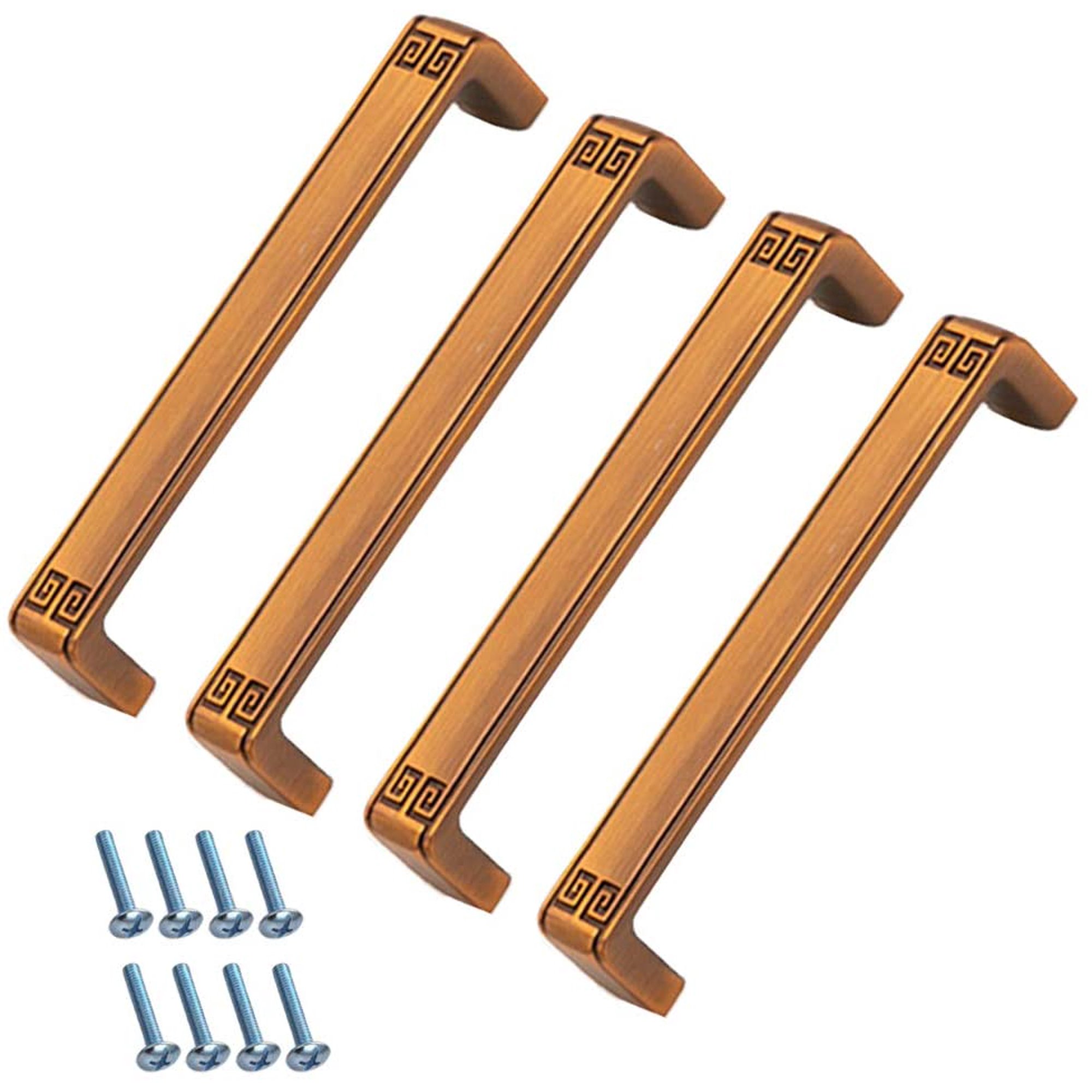 5 Poignées De Meuble En Aluminium Brossé 128 Mm - Style Minimaliste Pour Tiroirs Et Placards