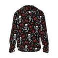 thumbnail image 3 of Haiem Skeleton with Roses UPF 50+ Fishing Shirts for Men Long Sleeve UV Sun Protection Hoodie Non-Mask Outdoor Hiking Shirts, 3 of 9