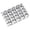 B002- Style B, variant on Baking Molds, Stainless Steel 25 Cavity Mini Fish Bone Shape Metal Biscuit Cutter, 4.5X3 Inch Connected Multi-Print Cookie Press Embossing Cutter for Baking, Heavy Duty Metal