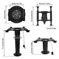 thumbnail image 3 of RV Table Pedestal with Gas Lift, Pneumatic Sliding Leg System. Adjusts Up/Down, Front/Back, Left/Right. Heavy Duty Aluminum Mount for Camper, Yacht, Marine, 3 of 6