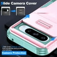 thumbnail image 3 of Dteck Case for Google Pixel 9 Pro XL,Shockproof TPU+PC Armor Case Slide Lens Protection Cover for Google Pixel 9 Pro XL,Rosegold, 3 of 7