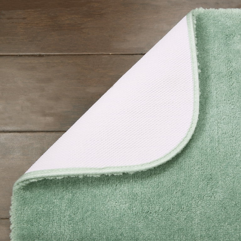 The Company Store Green Earth Quick Dry Sea 24 in. x 40 in. Solid Cotton Bath  Rug 59052-24X40-SEA - The Home Depot