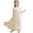 Beige, variant on CPNG Girls' Soft Floor-Length Chiffon Dress – Ruffled Flutter Sleeves, Pleated Bodice & Cinched Waist for Flower Girl, Wedding Guest & Formal Special Occasions