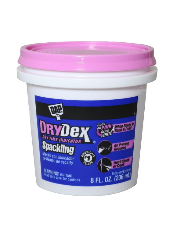 DAP DryDex Dry Time Indicator Spackling 8oz Pink to White Drywall Paste