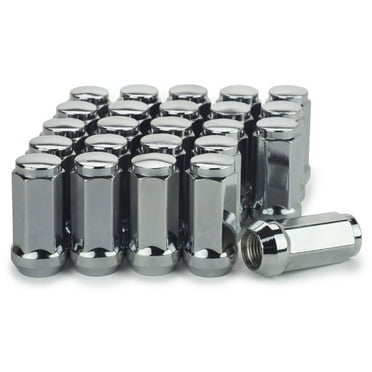 Teledu 24 Chrome 14x1.5 Bulge Acorn Nuts 1.75" fits Chevy GMC Silverado Sierra 1500