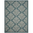 thumbnail image 2 of SAFAVIEH Courtyard Joetta Geometric Indoor/Outdoor Area Rug, Blue/Grey, 8' x 11', 2 of 13