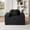 Black + 1 Seat, variant on Boneless Sofa Couch with Cup Holders & Side Pockets, Modern Corduroy Fabric Deep Seat Single Cloud Couch for Reading Living Room Office, No Assembly