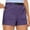 Purple, variant on Xixinqiwan No Boundaries Women's Cargo Work Shorts Solid Color Classic Chino Short Cuffed High-Cut Shorts with Pockets