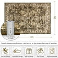 thumbnail image 6 of Cydiria Vintage Boho Traditional Oriental Faux Wool Area Rug,5' x 8', Brown, 6 of 7