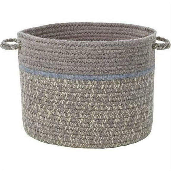Rhody Rug CC48B014X010S 14 x 10 in. Casual Comfort Silvermist Banded Basket