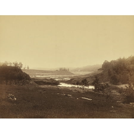 South Fork Dam - Little Conemaugh River Flowing Through The Drained Lake Conemaugh And Broken South Fork Dam History