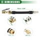 thumbnail image 5 of Adaptador de manguera de inflador de aire universal para coche de 10 cm de longitud, extensión de manguera para válvula de neumático, 5 of 7