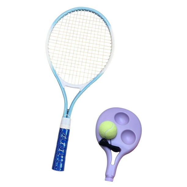 Pelota de rebote ligera para entrenamiento de tenis, ideal para niños y adolescentes, con raqueta de tenis de 21 pulgadas. Azul