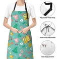 thumbnail image 6 of Vsdgher Happy Summer Waterproof Apron with 2 Pockets Kitchen Chef Aprons Bibs for Grooming Cooking Baking Painting Gardening, 6 of 8