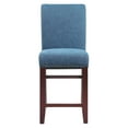 thumbnail image 4 of 24" Parsons Barstool with Antique Bronze Nail Heads in Navy Fabric, 4 of 6