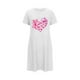 thumbnail image 5 of Camisón corto de talla grande para mujer, camisón de manga corta con estampado de pecho a la moda, camisón para mujer, 5 of 7