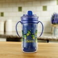 thumbnail image 3 of Dr. Brown’s Milestones Hard Spout Insulated Sippy Cup with Handles - Blue - 10oz - 2pk - 12m+, 3 of 5