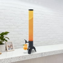 3L 7.48inch Beer Tower Dispenser Cylinder Plastic Clear Liquor Tower Dispenser with Removable Ice Tube