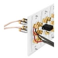 thumbnail image 2 of Fosmon 3-Gang 7.1 Surround Distribution Home Theater Gold Plated Copper Banana Binding Post Coupler Type Wall Plate for 7 Speakers, 1 RCA Jack for Subwoofer and 1 HDMI Port, 2 of 7