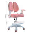 thumbnail image 3 of TidBay Upgraded Children Desk Chair with 360 Degree Wheels, Height Depth Adjustable Kids Computer Chair, Cute Children Study Chair for Home, School and Library (Blue, Pink), 3 of 9
