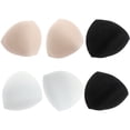 thumbnail image 3 of SHISUYAN 3Pairs Sponge Pad Bra Inserts Removable Breathable For Travel Sports, 3 of 8