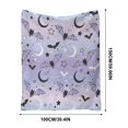 thumbnail image 3 of Nkmbld Halloween Flannel Throw Blanket 40"x60", Farmhouse Fall Decorative Blankets Cozy Lightweight Nap Blanket for Sofa Bed Chairs Living Room Office, 3 of 9