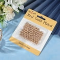 thumbnail image 5 of 1 Box 300Pcs 18K Gold Filled Spacer Beads 6mm Smooth Round Metal Beads Gold Plated Seamless Circle Ball Loose Spacers for Jewelry Making Necklaces Bracelets Earrings DIY Craft Supplies, 5 of 8