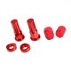 thumbnail image 4 of 6 piezas de arandelas de tuercas de bloqueo rojo y espaciador de Sunnimix Tapa de la tuerca de bloqueo del vástago de la válvula del neumático, 4 of 6
