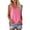 Pink, variant on Women's Simple V Neck Sleeveless T-Shirt Loose Tunic Tank Blouse