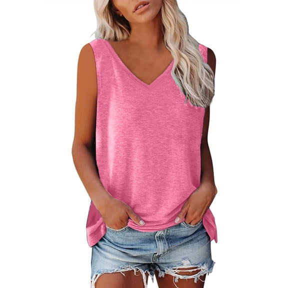 Luvrsol Basic Tank Tops for Women Solid Loose Fit Comfortable Casual Sleeveless Top, S-2XL